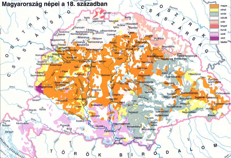 magyarország nemzetiségei térkép Magyarország nemzetiségei. Rövid történeti áttekintés  magyarország nemzetiségei térkép