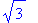 sqrt(3)