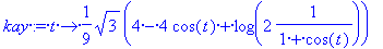 kay := proc (t) options operator, arrow; 1/9*sqrt(3...