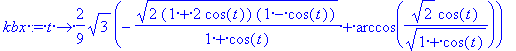 kbx := proc (t) options operator, arrow; 2/9*sqrt(3...