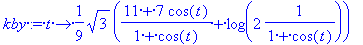 kby := proc (t) options operator, arrow; 1/9*sqrt(3...