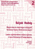 Sulyok Hedvig: Magyar - olasz s olasz - magyar szjegyzk